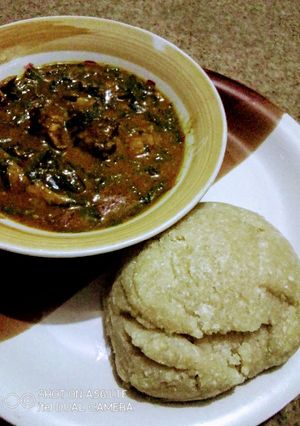 A picture of Spicy Ogbono Soup.