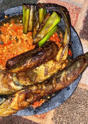 Foto resep Sambal tempe + lele goreng