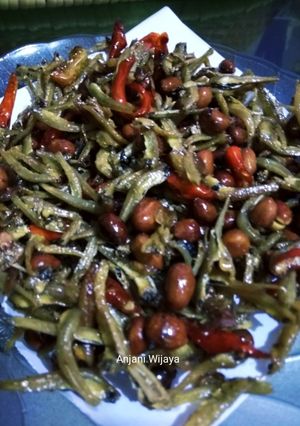 Foto resep Oseng teri kacang