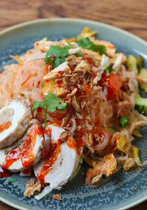 A picture of Leftover Christmas Thai spicy salad 🥗.
