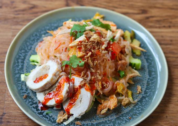 Step-by-Step Guide to Make Favorite Leftover Christmas Thai spicy salad 🥗