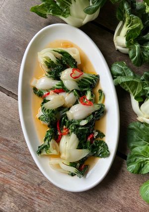 Foto resep Tumis Nai Bai a.k.a Curly Dwarf Pakchoi