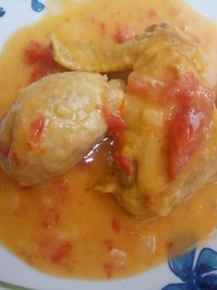 Una foto de Pollo en salsa de cacahuetes 😍😍