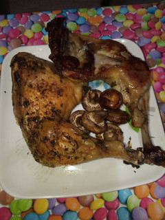 Una foto de Pollo al horno casero