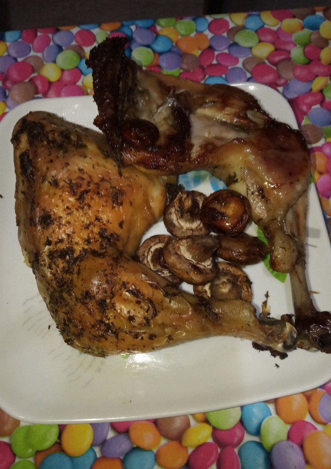 Una foto de Pollo al horno casero