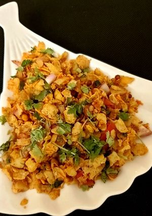 A picture of Cornflakes Bhel.