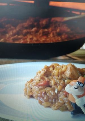 Una foto de El señor de los arroces - Meloso de pollo a la cerveza