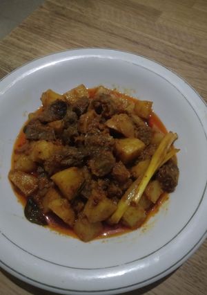 Foto resep Sambal goreng kentang daging sapi pavorit keluarga
