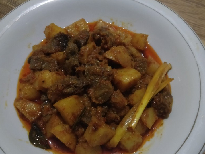 Cara Bikin Sambal goreng kentang daging sapi pavorit keluarga Murah