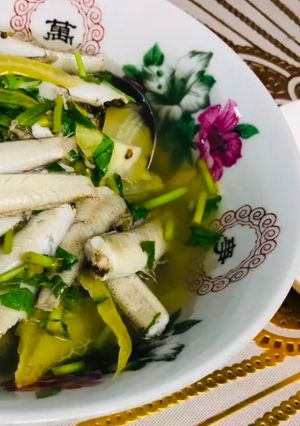 Hình của món Cá bống nấu khế.