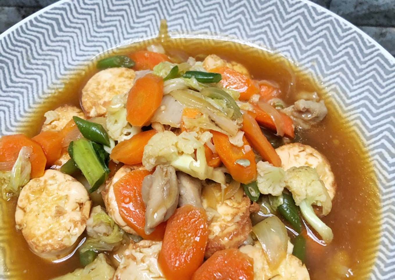 Sapo Tahu Ayam Oriental