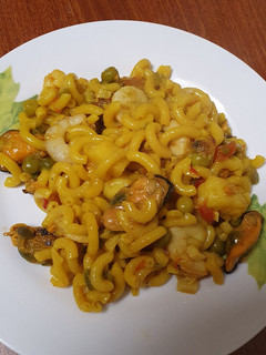 Una foto de Fideos a la marinera