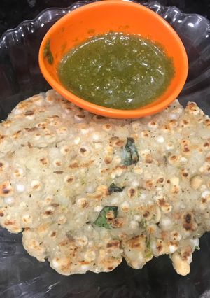 A picture of Sabudana Paratha.