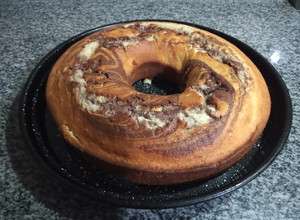 Una foto de Torta marmolado matera