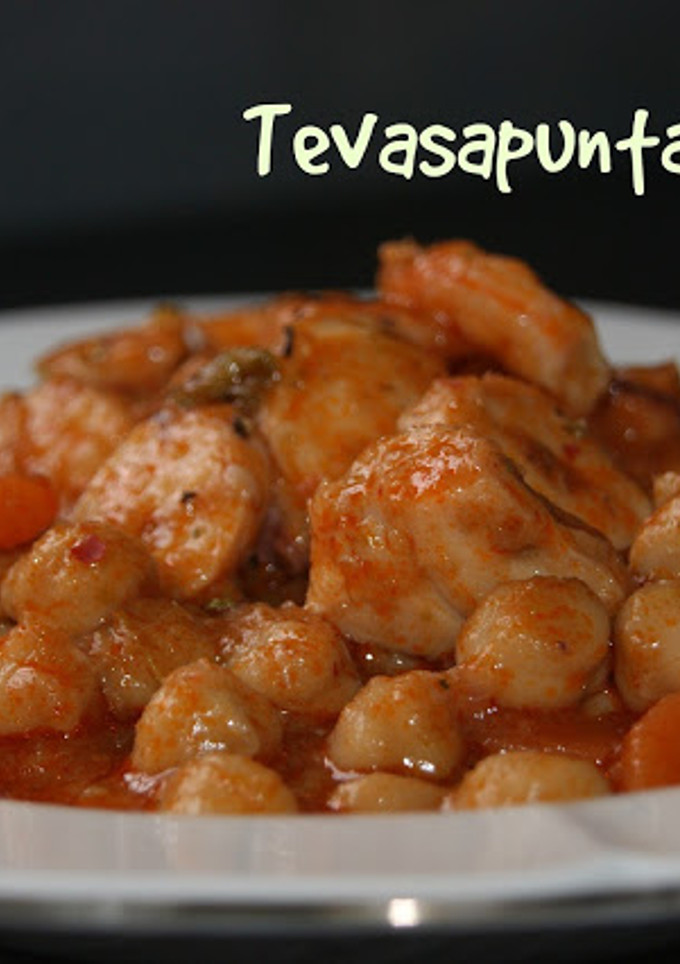 Una foto de Garbanzos con pulpo y gambas