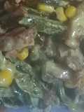 Rajas con Crema and Bacon