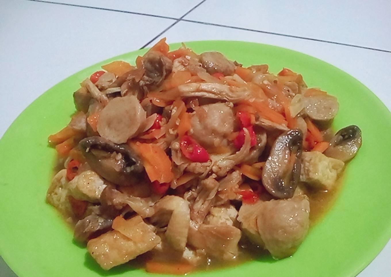 Tumis jamur saori special