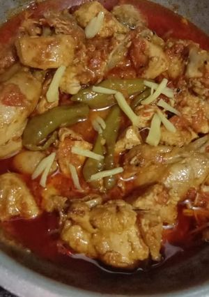 A picture of Chicken Achar gosht.