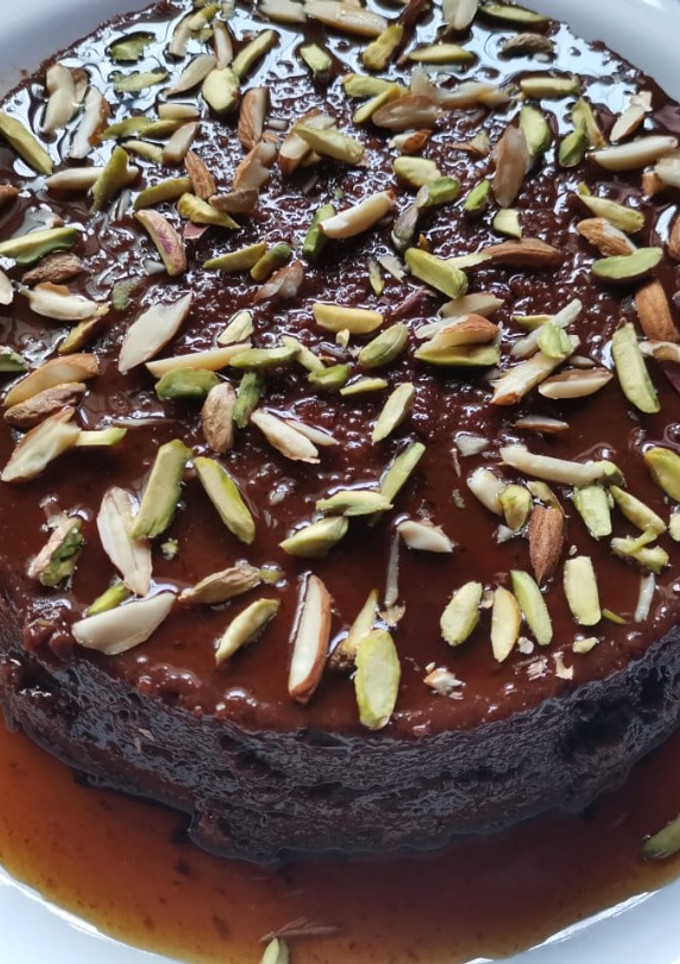 சாக்கோ பிரட் புட்டிங் (choco bread pudding recipe in Tamil) செய்முறை முக்கிய புகைப்படம்