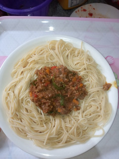 A picture of Spaghetti Bolognese.