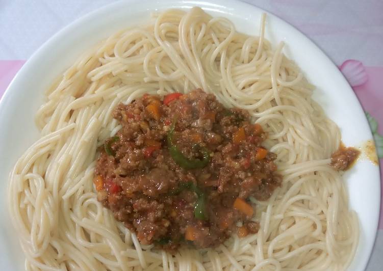 Easiest Way to Prepare Homemade Spaghetti Bolognese