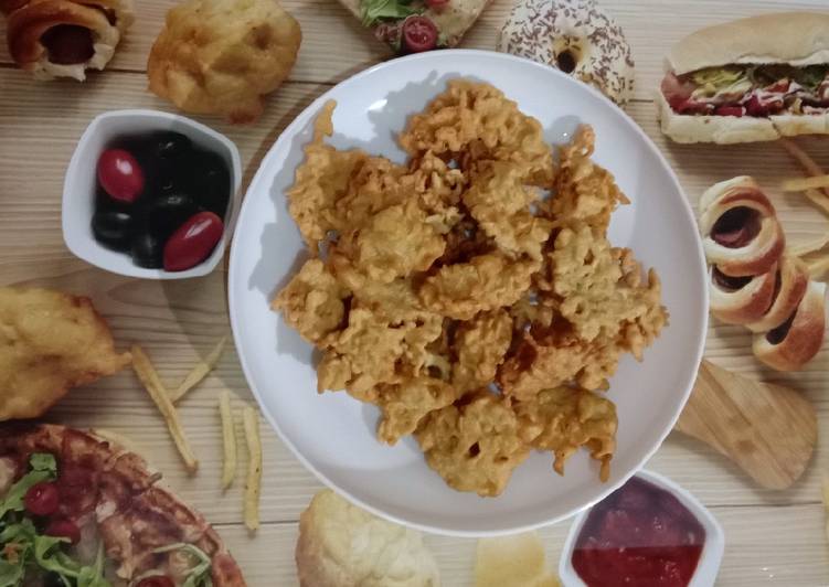 Proses memasak &#34;Bakwan Indomie kriuk&#34;😘👍❤️, Lezat