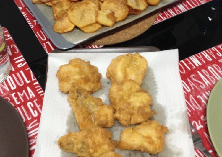 Rape rebozado con patatas fritas