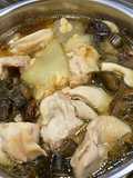 Winter Melon Chicken Soup with Pickled Cucumber and Shiitake Mushrooms (Made in Tatung Electric Cooker)