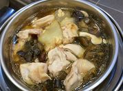 A picture of shiitake mushroom soup