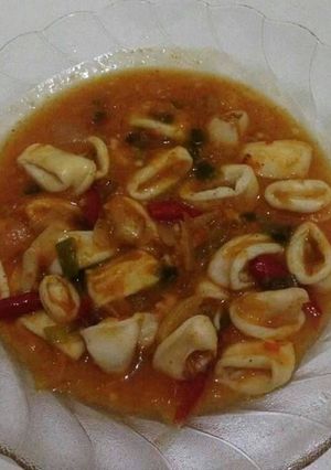 Foto resep Cumi saos padang