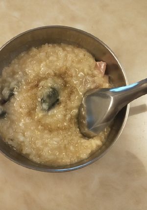 皮蛋培根粥 的食譜成品照片