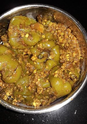 A picture of Spicy Maharashtraian capsicum.