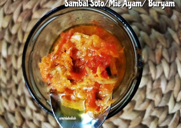 Masakan Unik Sambal Soto/ Mie Ayam/ Bakso/ Bubur Ayam Ala Rumahan