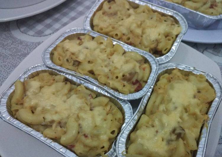 Cara Bikin Simple macaroni schotel kukus Anti Gagal