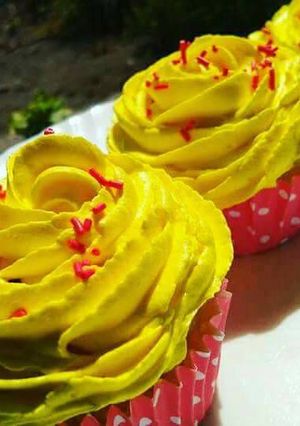 A picture of Eggless Vanilla Muffins.