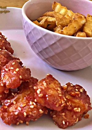 Kínai, szezámmagos csirke recept fotója