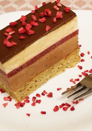 Málnás-csokis süti recept fotója