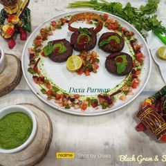 A picture of Black Gram & Suran Kebab With Special Green Chutney.