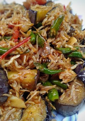 Foto resep Teri terong tumis pedas