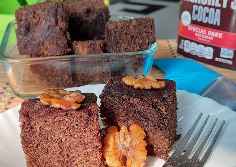 Recipe of Award-winning Chocolate Walnut Eggless Brownies