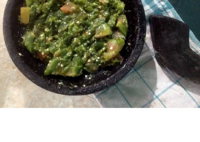 Anti Ribet, Membuat Sambel Cabe Ijo / Sambal Hijau Rumahan