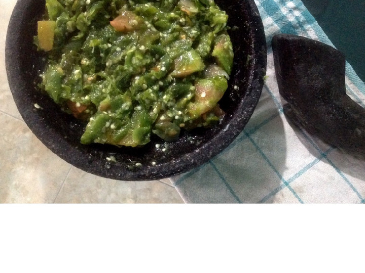 Anti Ribet, Membuat Sambel Cabe Ijo / Sambal Hijau Rumahan