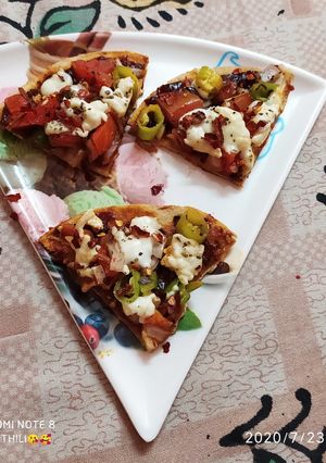 A picture of No Yeast Pizza.