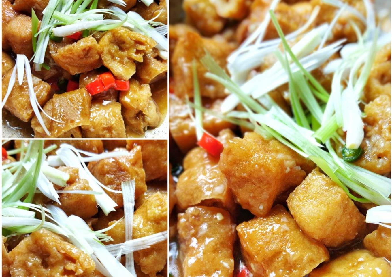 Tumis Tahu Pong Saos Tiram