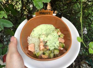 Hình của món Nui sốt phô mai bí ngòi.