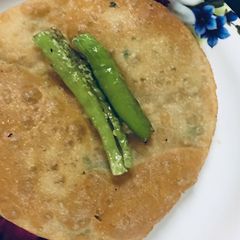 A picture of Stuff coriander fried paratha.
