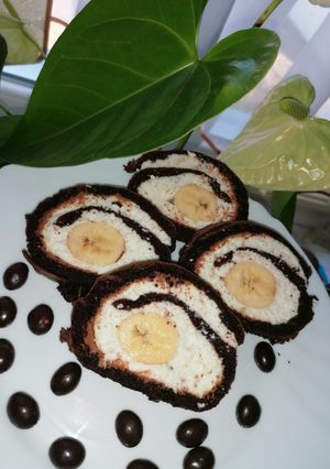 Banános tekercs recept fotója