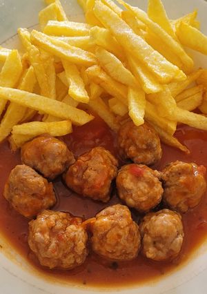 Una foto de Albóndigas en un plis plas