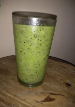 Una foto de Licuado de kiwi