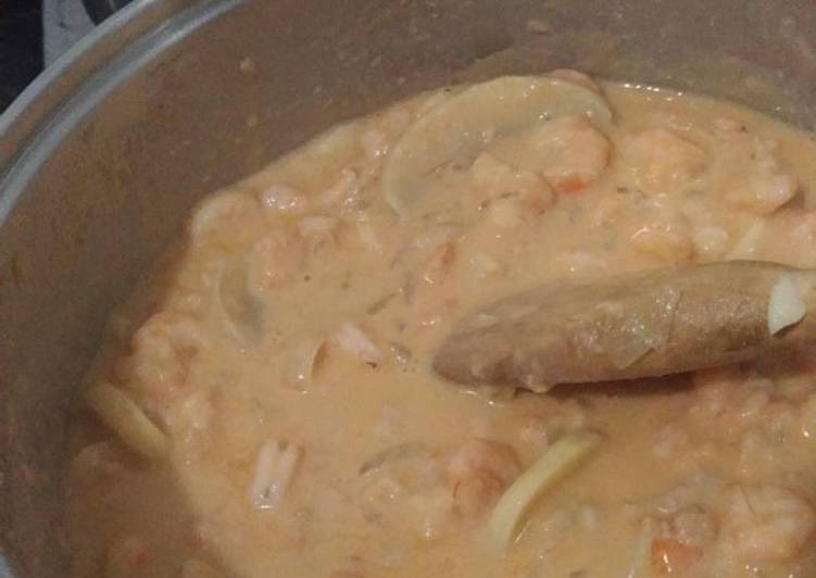 Estrogonofe de Camarão com champignon - Tudogosreceitas